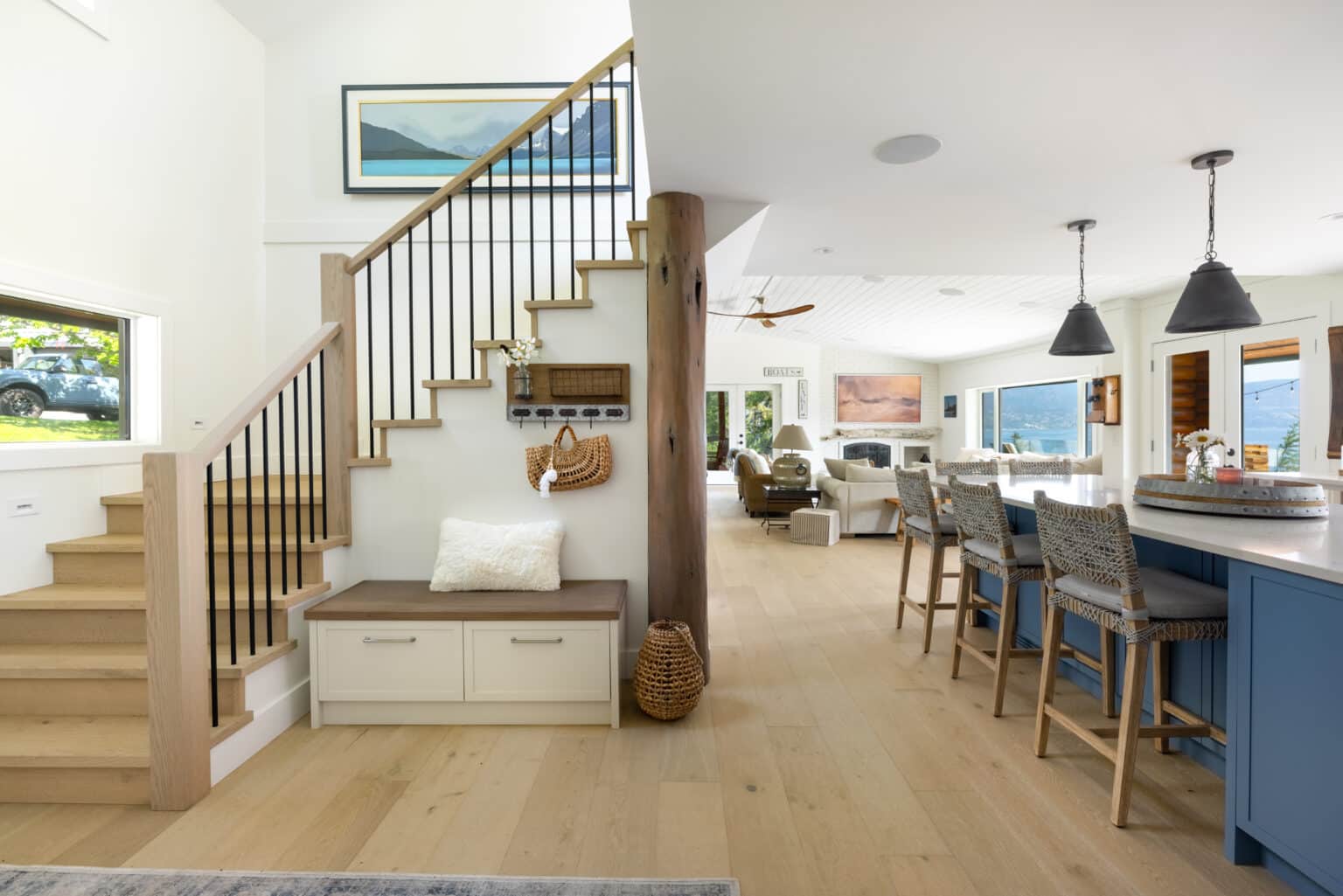 foyer of an energy efficient home in the Okanagan