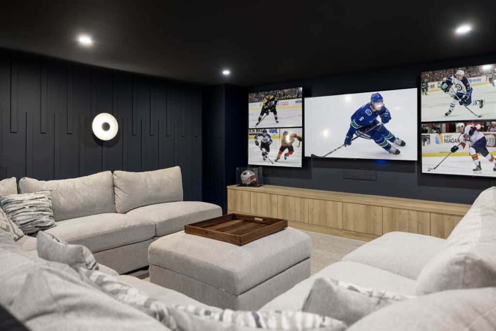 sports theme man cave