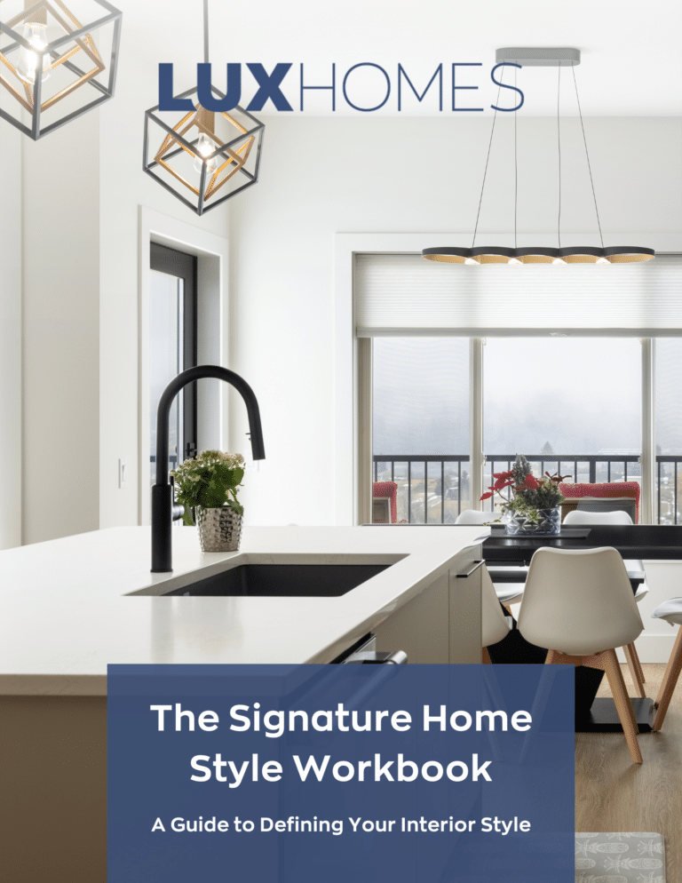 Interior Design Lead Magnet Home Style Workbook LUX Homes Kelowna Okanagan
