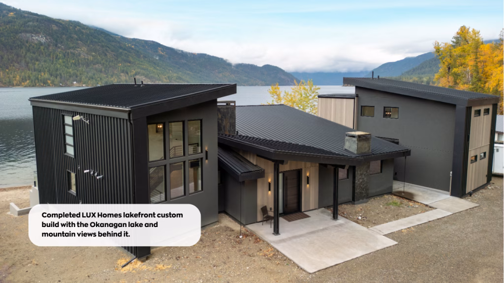 LUX Homes Completed Lakefront Custom Home Okanagan