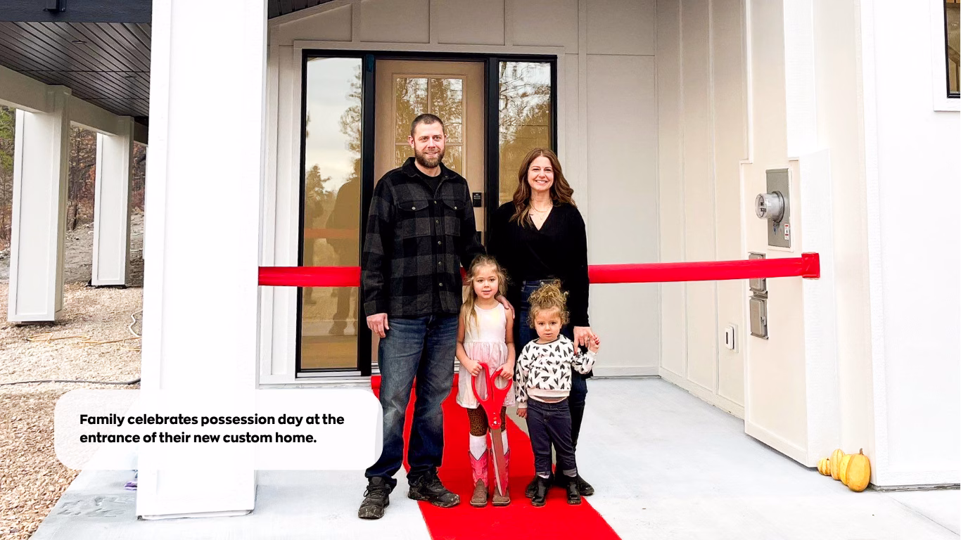 LUX Homes Possession Day Kelowna Custom Home